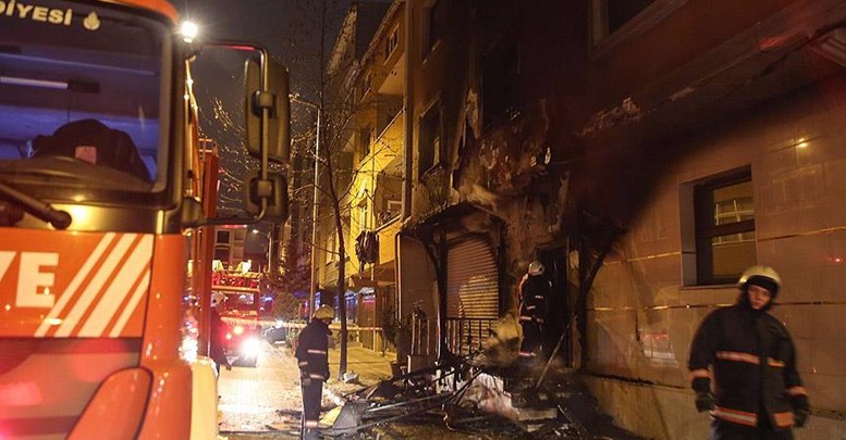 İstanbul'da öğrenci yurdunda yangın