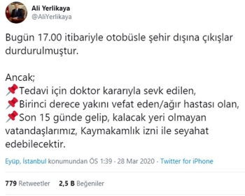 İstanbul Valisi Yerlikaya: "Bugün 17.00 İtibariyle Otobüsle Şehir Dışına Çıkışlar Durdurulmuştur"
