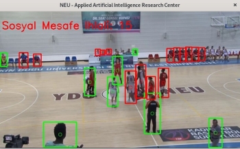 Kameradan Sosyal Mesafe Ve  Maske Kontrolü Yapan Yazılım Geliştirildi
