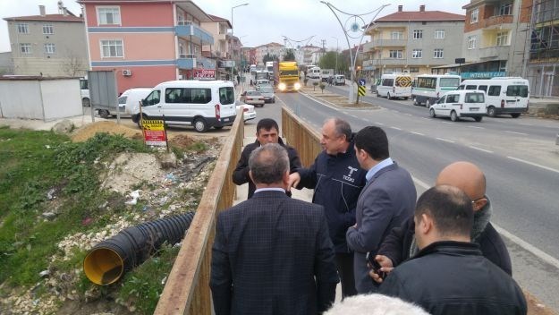 Karaağaç  Kanalizasyon  Kollektör  Hattı  İnşaat  Çalışmaları