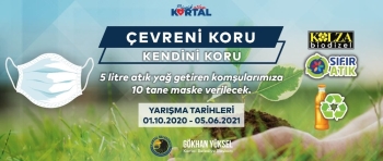 Kartal Belediyesi, Atık Yağını Getiren Vatandaşlara Medikal Maske Veriyor
