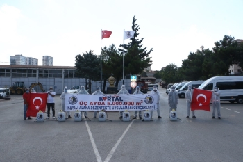 Kartal’Da Halk Sağlığı İçin 5 Milyon Metrekare Alan Dezenfekte Edildi
