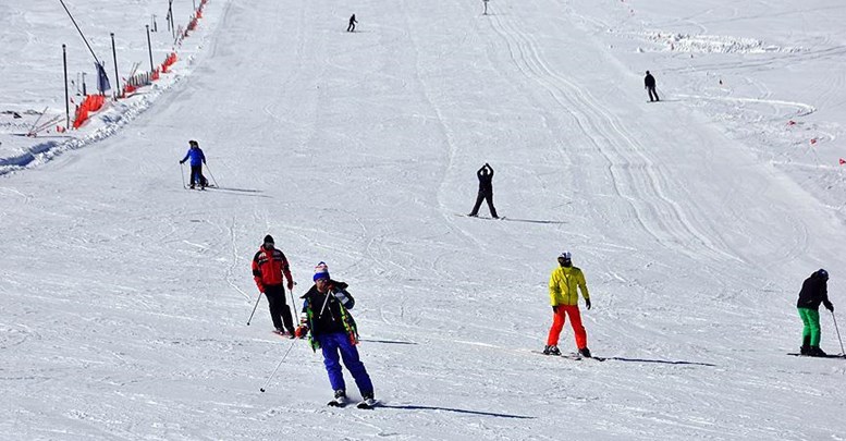 Kartalkaya kayak merkezinde kar kalınlığı 90 santimetre