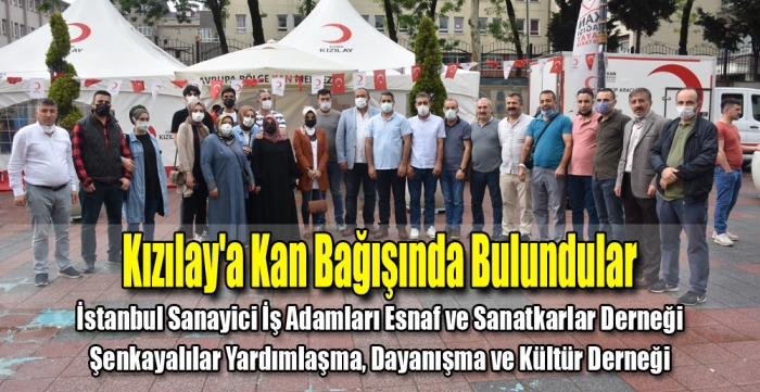 Kızılay'a kan bağışında bulundular