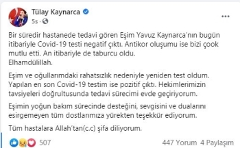 Milletvekili Tülay Kaynarca, Korona Virüs Testinin Pozitif Çıktığını Açıkladı
