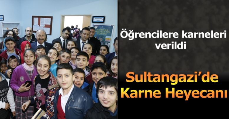 Öğrenciler karne heyecanı yaşadı