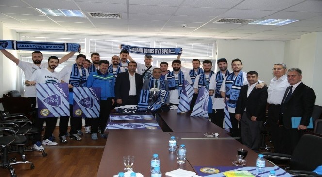 Şampiyon  Adana  Toros  Byz  Spor'dan  Çelikcan'a  Ziyaret