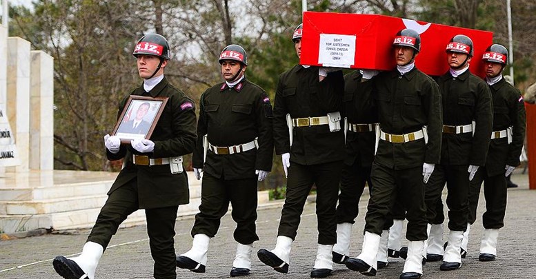 Şehit Topçu Üsteğmen Cazgır toprağa verildi