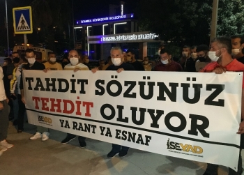 Servis Minibüsçülerinden İmamoğlu’Na Protesto
