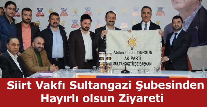 Siirt Vakfı Sultangazi Şubesinden Hayırlı olsun Ziyareti