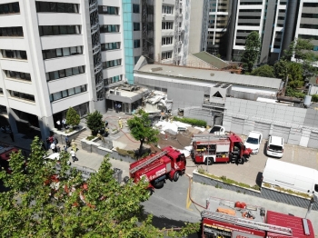 Şişli’De Patlamanın Yaşandığı Alan Havadan Görüntülendi
