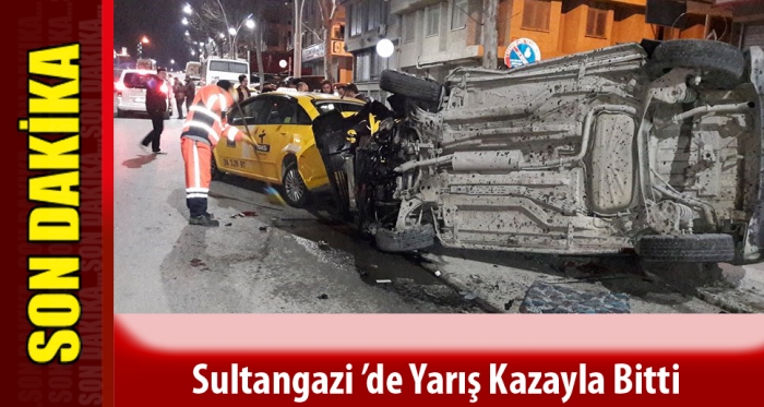 Sultangazi ’de Yarış Kazayla Bitti