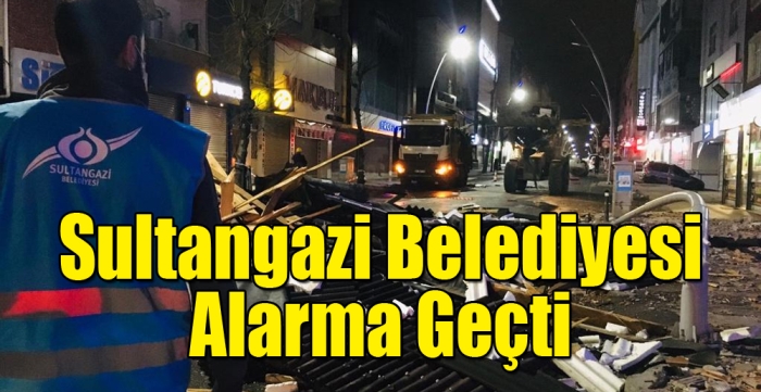 Sultangazi Belediyesi, fırtına sonrası alarma geçti