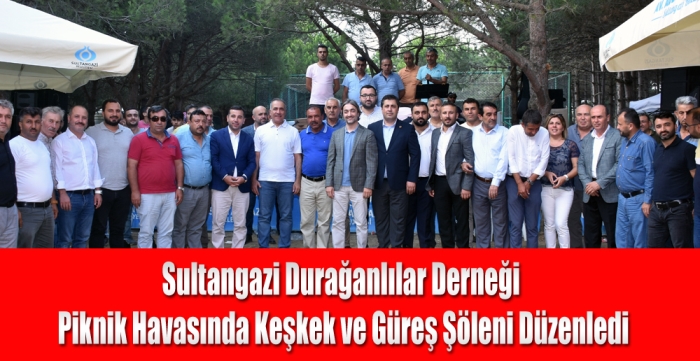 Sultangazi Durağanlılar Derneği piknik havasında keşkek ve güreş şöleni düzenledi