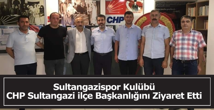 Sultangazispor kulübü CHP Sultangazi ilçe başkanlığını ziyaret etti 