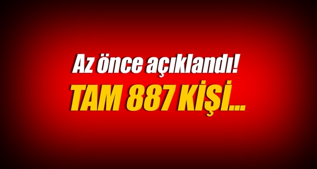 Suriye sınırında 887 kişi yakalandı