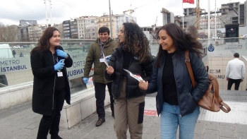 Taksim’De Korona Virüs Bilgilendirme Çalışması
