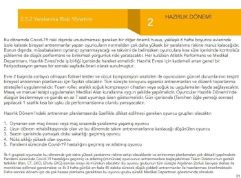 Tff Sağlık Kurulu, Futbola Dönüş Öneri Protokolü’Nün Tamamını Açıkladı
