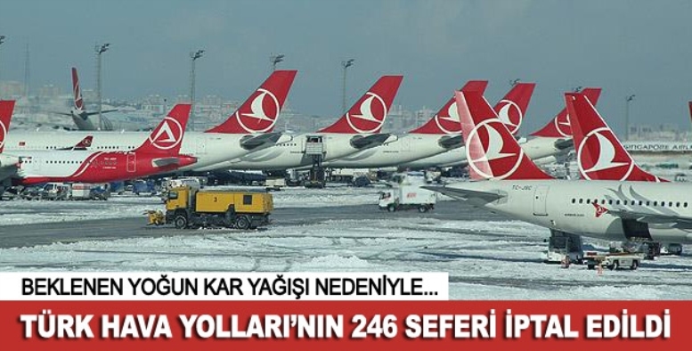 THY'nin 246 seferi iptal edildi