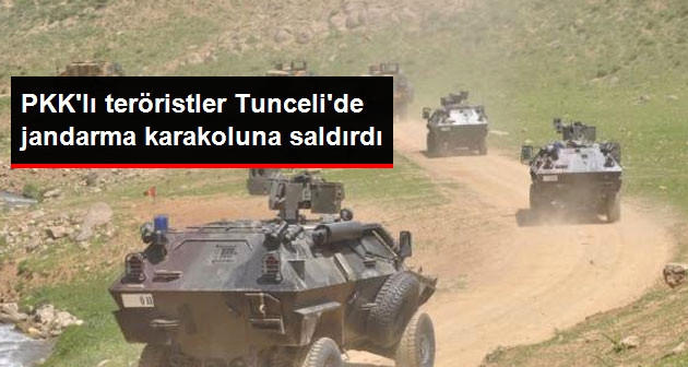 Tunceli'de Jandarma Karakoluna Taciz Ateşi