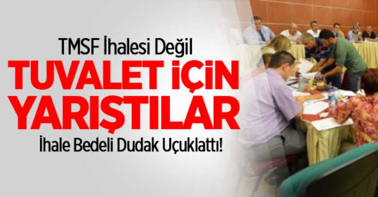 Tuvalet 600 Bin TL'ye İhale Edildi