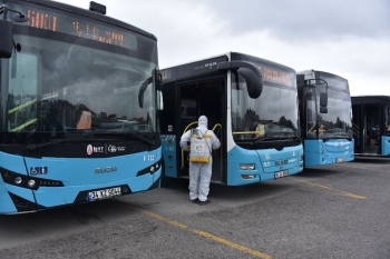 Tuzla’Da Toplu Taşıma Araçları Ve Duraklar Dezenfekte Ediliyor
