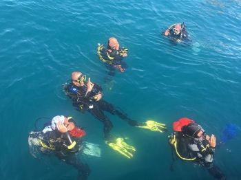 Üsküdar’Da Su Altı Temizliği İçin Dalış Yaptılar
