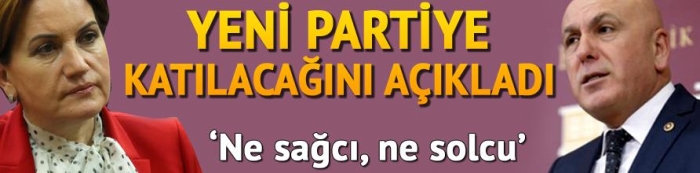 Yeni partiye katılacağını açıkladı: Ne sağcı ne solcu