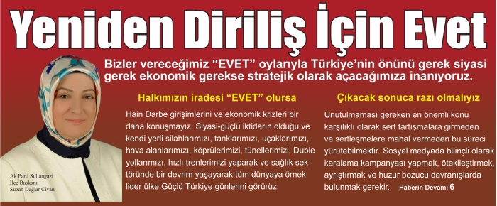 Yeniden Diriliş İçin Evet