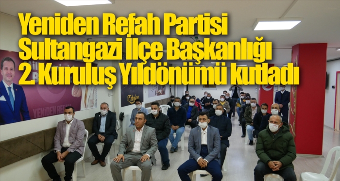 Yeniden Refah Partisi  Sultangazi İlçe Başkanlığı 2. Kuruluş Yıldönümü kutladı