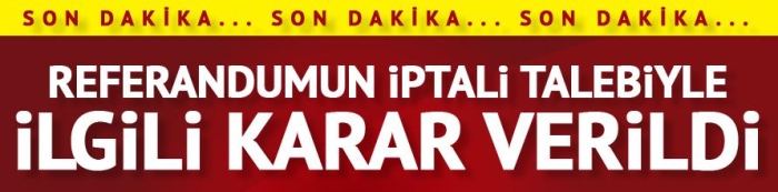 YSK kararını verdi