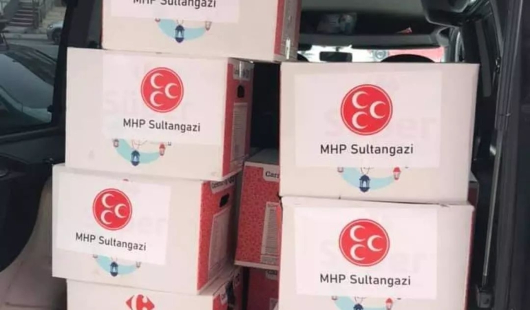 MHP Sultangazi İlçe Teşkilatı  Ramazan kumanyası  dağıttı