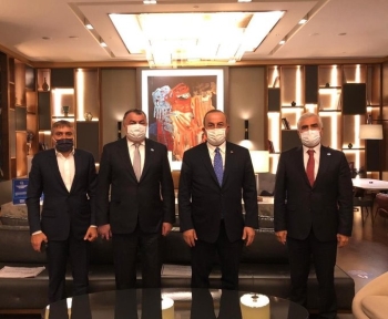 Çavuşoğlu Datüb Heyetini Kabul Etti