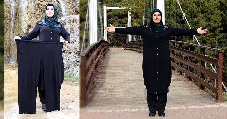 Çoraplarını giyemeyince 9 ayda 64 kilo verdi