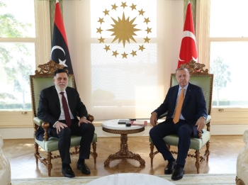Cumhurbaşkanı Erdoğan, Fayiz Es-Serrac’I Kabul Etti
