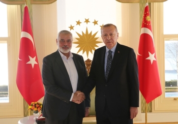 Cumhurbaşkanı Erdoğan, Hamas Lideri İsmail Heniyye’Yi Kabul Etti