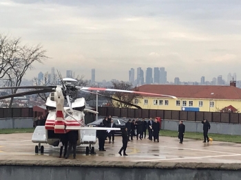 Cumhurbaşkanı Erdoğan Helikopterle Gebze’Ye Hareket Etti