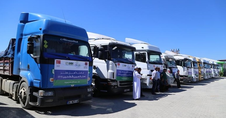 Nevşehir’den Suriye’ye 170 tır yardım