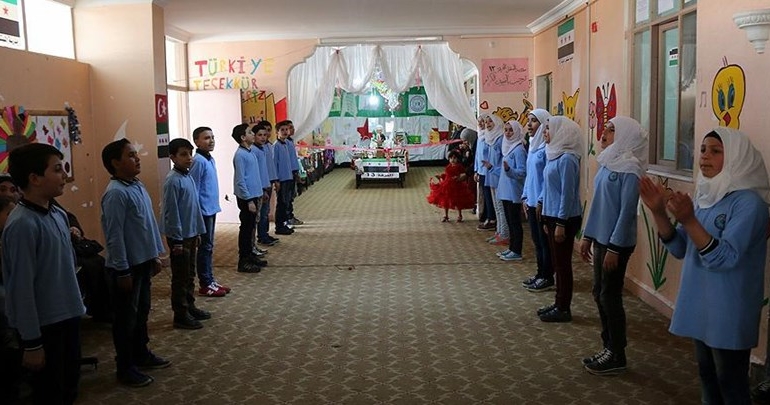 Suriye’deki iç savaşın 6’ncı yılında öğrencilerden etkinlik