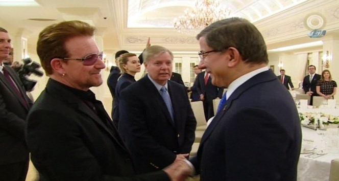 U2’nun solisti Bono Çankaya Köşkü’nde