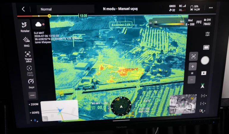 İzmir İtfaiyesi’nden Yangınlara Yapay Zekâ Destekli Drone Hamlesi